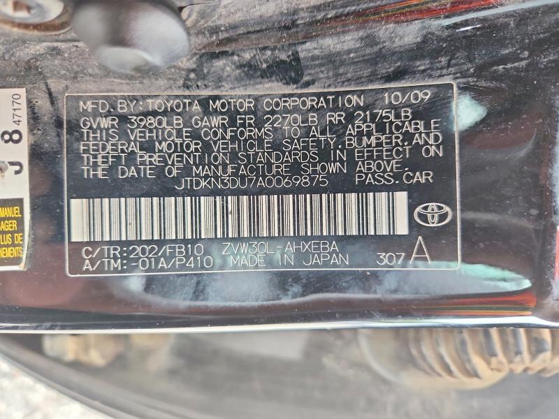 Продажа на аукционе авто 2010 Toyota Prius, vin: JTDKN3DU7A0069875, номер лота: 54680696