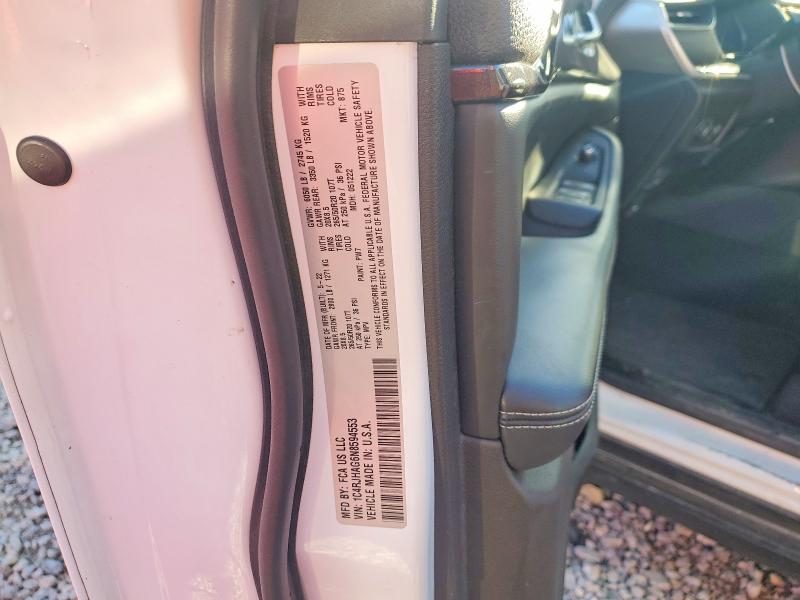 51598226 :رقم المزاد ، 1C4RJHAG6N8594553 vin ، 2022 Jeep Grand Cherokee مزاد بيع