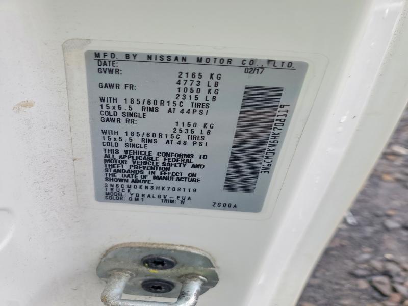 2017 Nissan Nv200 მანქანა იყიდება აუქციონზე, vin: 3N6CM0KN8HK708119, აუქციონის ნომერი: 52193836