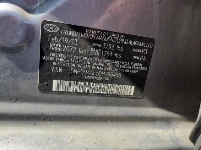 Продажа на аукционе авто 2013 Hyundai Elantra, vin: 5NPDH4AE5DH296458, номер лота: 54292526
