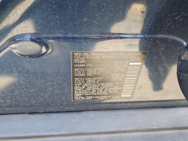 2016 Nissan Rogue მანქანა იყიდება აუქციონზე, vin: KNMAT2MV0GP614268, აუქციონის ნომერი: 53128536