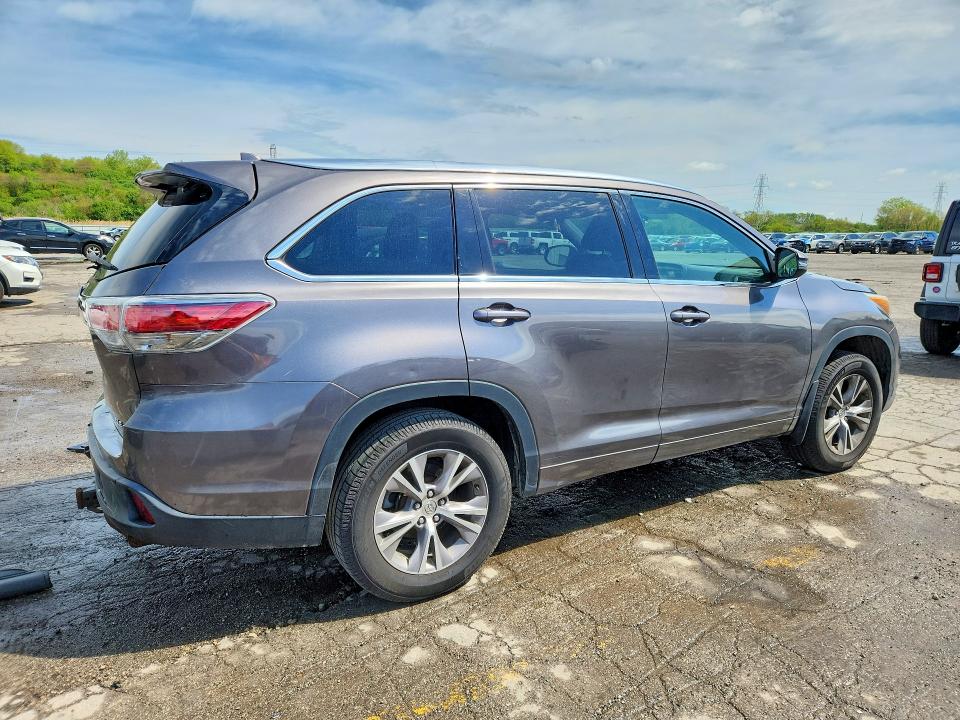 2015 Toyota Highlander მანქანა იყიდება აუქციონზე, vin: 5TDJKRFH1FS124946, აუქციონის ნომერი: 52241646