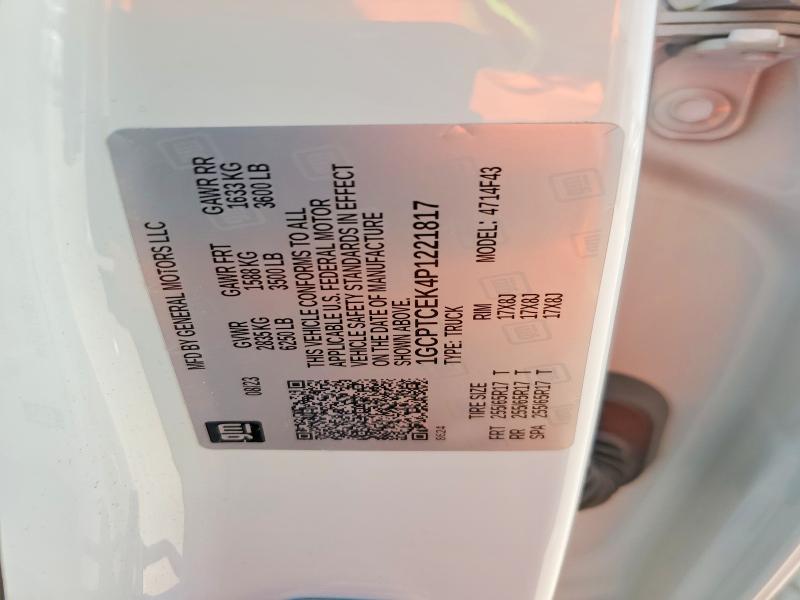 2023 Chevrolet Colorado მანქანა იყიდება აუქციონზე, vin: 1GCPTCEK4P1221817, აუქციონის ნომერი: 51812696