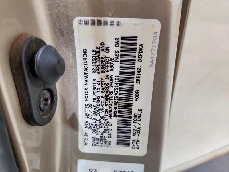 Aukcja sprzedaży 2010 Toyota Corolla, vin: 1NXBU4EE2AZ214101, numer aukcji: 55367756