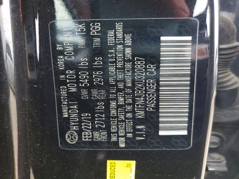 Aukcja sprzedaży 2019 Genesis G80, vin: KMTFN4JB2KU320887, numer aukcji: 52727416