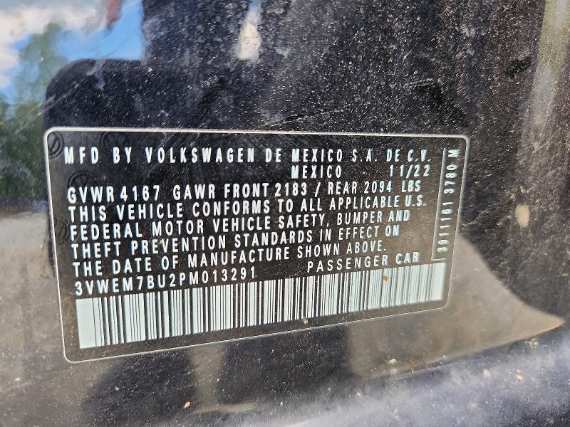 Продажа на аукционе авто 2023 Volkswagen Jetta, vin: 3VWEM7BU2PM013291, номер лота: 55243716