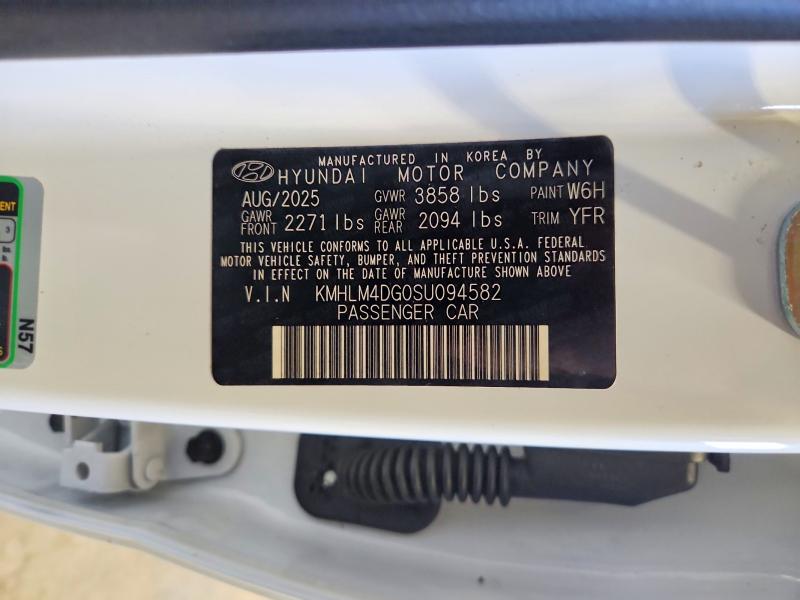 Aukcja sprzedaży 2025 Hyundai Elantra, vin: KMHLM4DG0SU094582, numer aukcji: 53872096