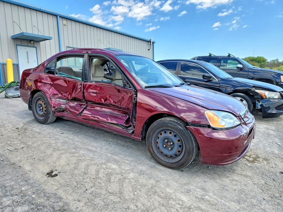 2002 Honda Civic მანქანა იყიდება აუქციონზე, vin: 1HGES26722L034783, აუქციონის ნომერი: 51798016