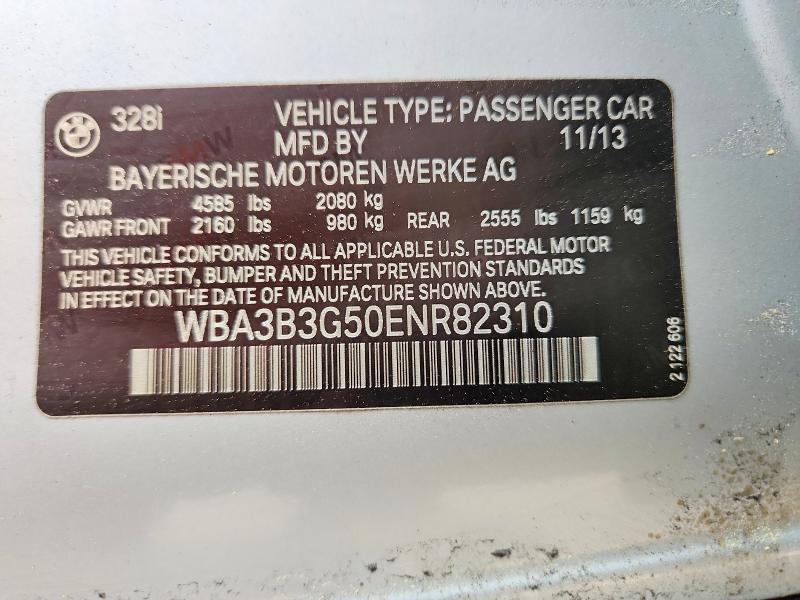 Продажа на аукционе авто 2014 Bmw 328, vin: WBA3B3G50ENR82310, номер лота: 55419666