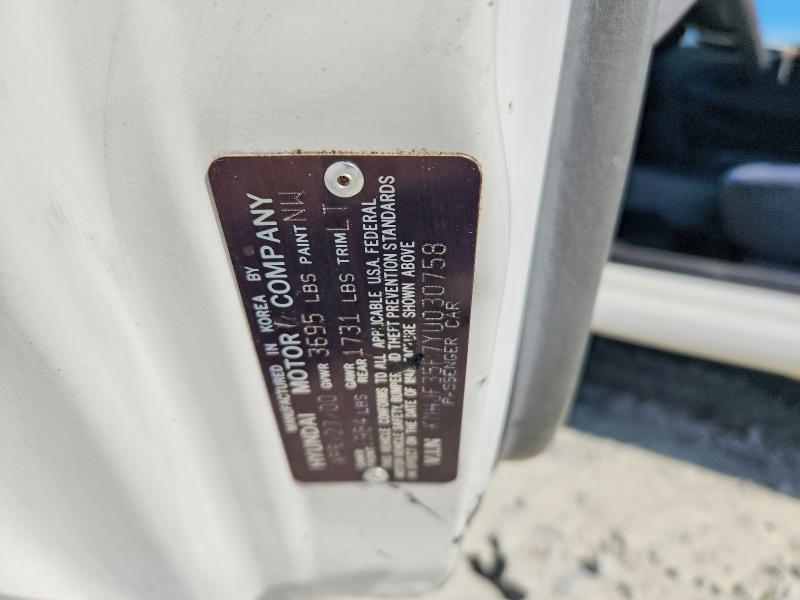 Продажа на аукционе авто 2000 Hyundai Elantra, vin: KMHJF35F7YU030758, номер лота: 52844686