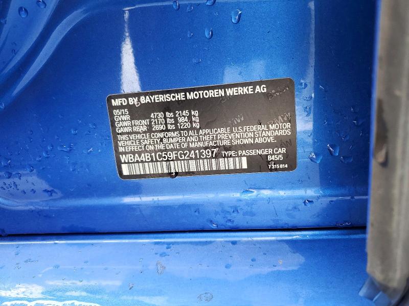 Продаж на аукціоні авто 2015 Bmw 435, vin: WBA4B1C59FG241397, номер лоту: 55355156