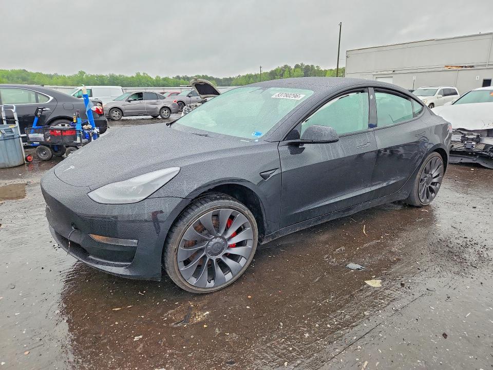 53780296 :رقم المزاد ، 5YJ3E1EC9PF414235 vin ، 2023 Tesla Model 3 مزاد بيع