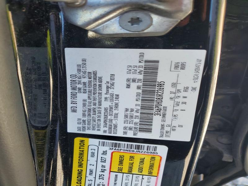 Продажа на аукционе авто 2018 Ford Fusion, vin: 3FA6P0HD8JR226985, номер лота: 55013206