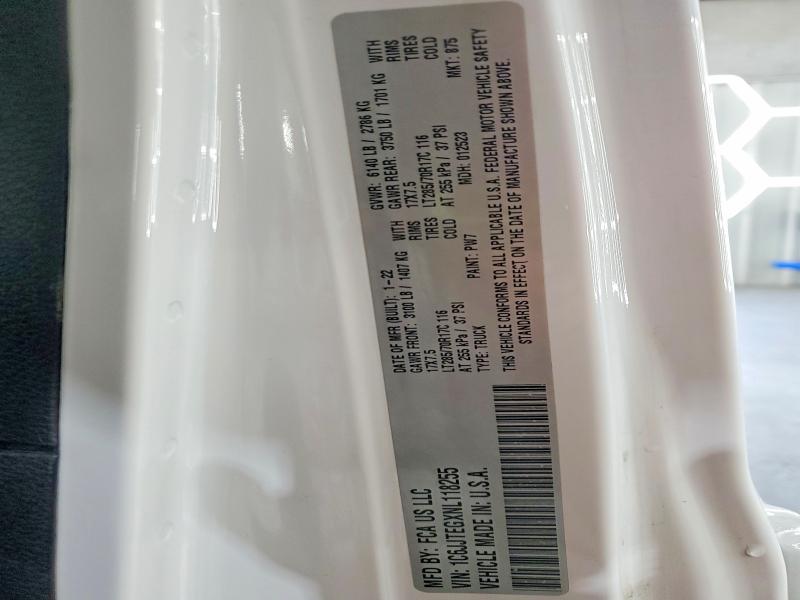 2022 Jeep Gladiator მანქანა იყიდება აუქციონზე, vin: 1C6JJTEGXNL118255, აუქციონის ნომერი: 53819316