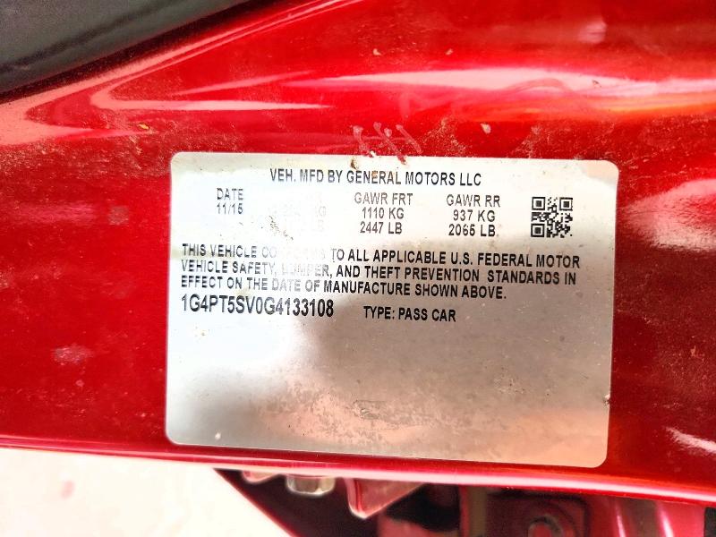 Продаж на аукціоні авто 2016 Buick Verano, vin: 1G4PT5SV0G4133108, номер лоту: 55098236