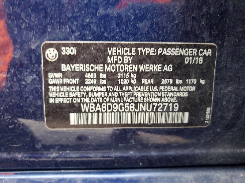 Продажа на аукционе авто 2018 Bmw 330, vin: WBA8D9G58JNU72719, номер лота: 52065566