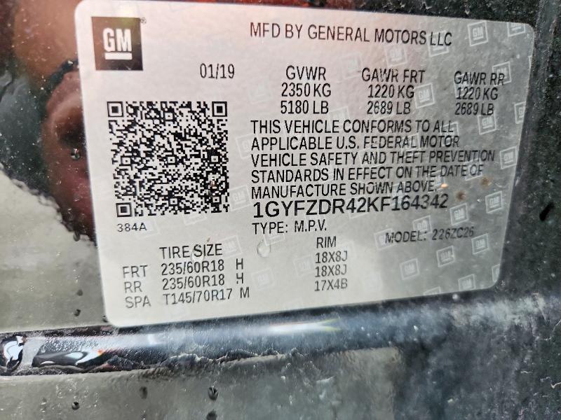 Продажа на аукционе авто 2019 Cadillac Xt4, vin: 1GYFZDR42KF164342, номер лота: 52615356