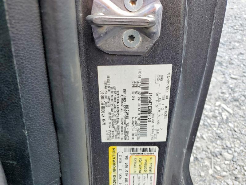 Продаж на аукціоні авто 2015 Ford Mustang, vin: 1FATP8UHXF5390694, номер лоту: 54292316