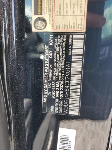 Aukcja sprzedaży 2012 Mercedes-benz C, vin: WDDGJ4HB4CF790161, numer aukcji: 54401296