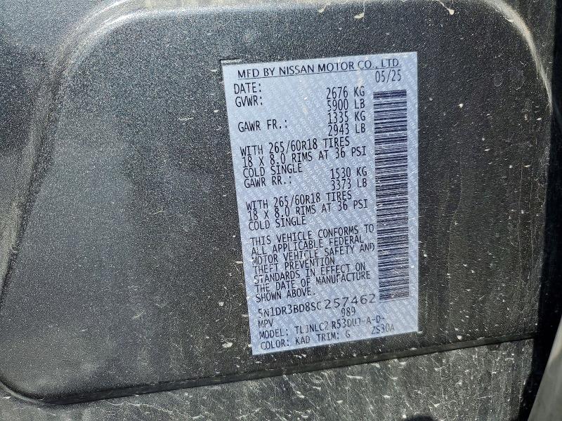 Продаж на аукціоні авто 2025 Nissan Pathfinder, vin: 5N1DR3BD8SC257462, номер лоту: 52891586