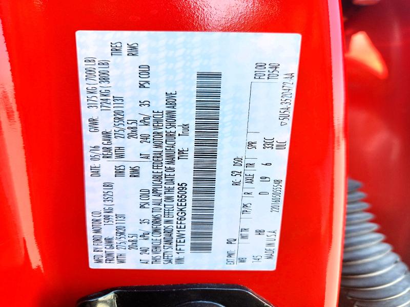 Aukcja sprzedaży 2016 Ford F150, vin: 1FTEW1EF6GKE65095, numer aukcji: 53275196