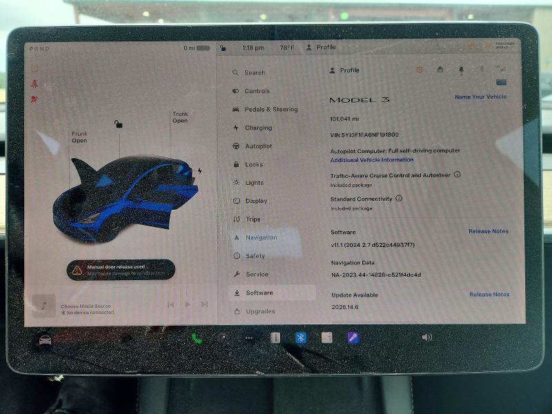 53988526 :رقم المزاد ، 5YJ3E1EA6NF191809 vin ، 2022 Tesla Model 3 مزاد بيع