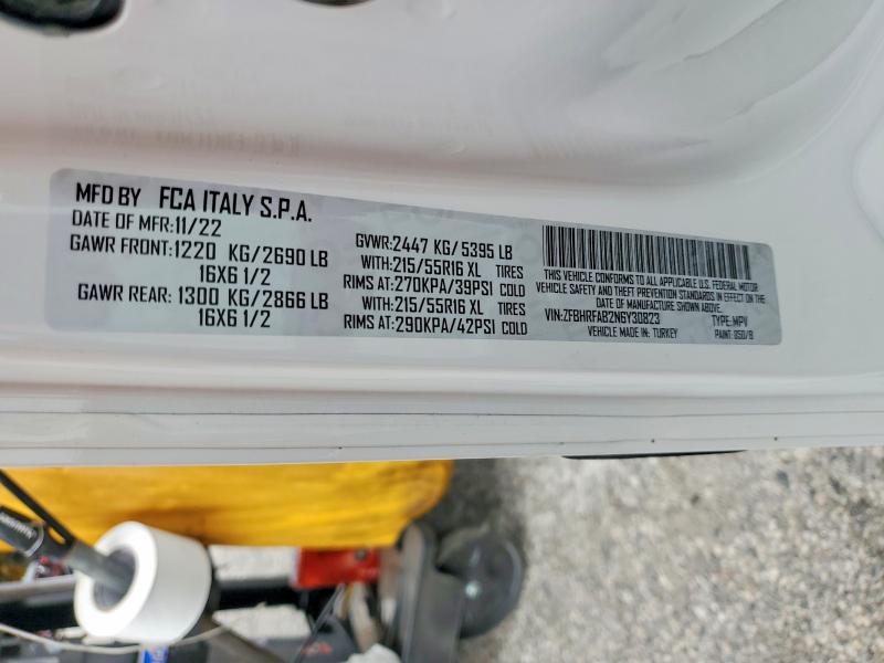 Aukcja sprzedaży 2022 Ram Promaster City, vin: ZFBHRFAB2N6Y30823, numer aukcji: 53657256