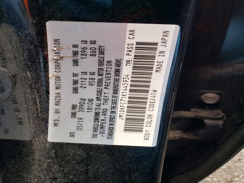 2019 Mazda Cx-3 მანქანა იყიდება აუქციონზე, vin: JM1DKFC71K1445934, აუქციონის ნომერი: 52190516