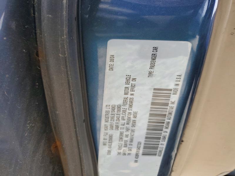 Продажа на аукционе авто 2005 Subaru Legacy, vin: 4S3BP676154327329, номер лота: 54755116