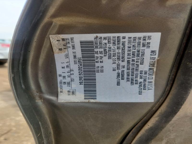 52100176 :رقم المزاد ، 1FAFP53U52G106784 vin ، 2002 Ford Taurus مزاد بيع