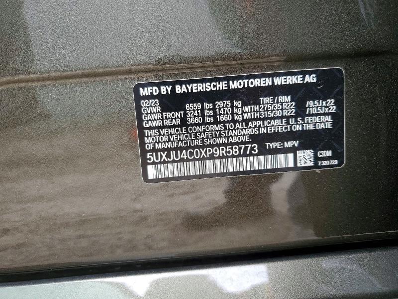 Продажа на аукционе авто 2023 Bmw X5, vin: 5UXJU4C0XP9R58773, номер лота: 52074356