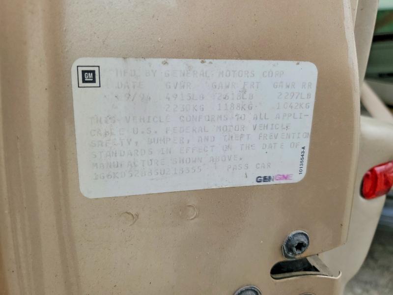 Продажа на аукционе авто 1995 Cadillac Deville, vin: 1G6KD52B8SU218355, номер лота: 54427066