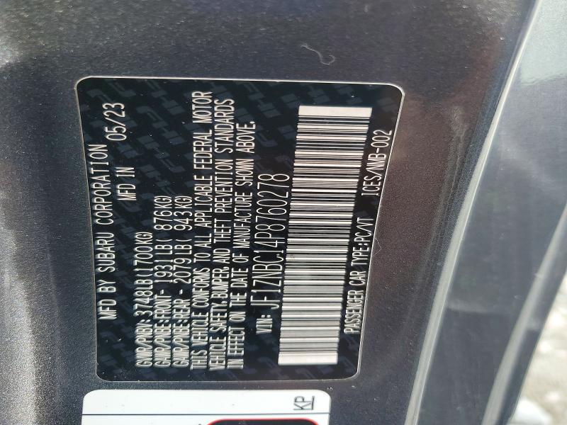 54829516 :رقم المزاد ، JF1ZNBC14P8760278 vin ، 2023 Toyota Gr86 مزاد بيع