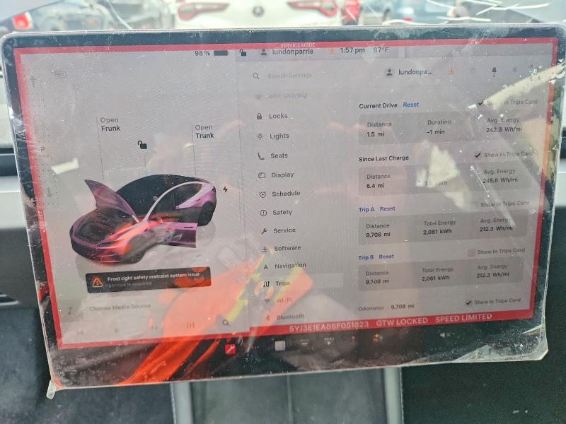 Aukcja sprzedaży 2025 Tesla Model 3, vin: 5YJ3E1EA8SF051823, numer aukcji: 53956226