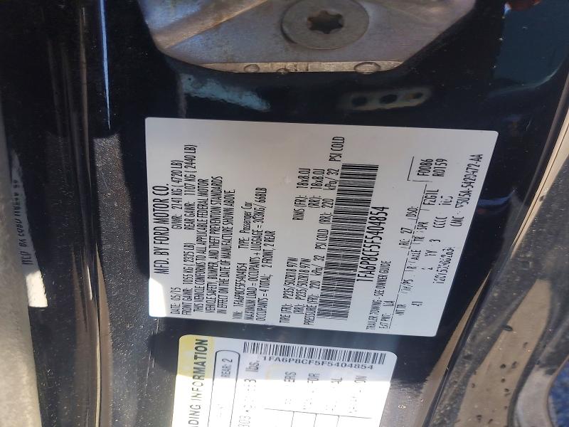 Продаж на аукціоні авто 2015 Ford Mustang, vin: 1FA6P8CF5F5404854, номер лоту: 53449126