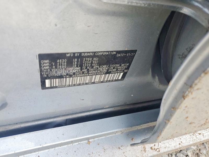 Продажа на аукционе авто 2021 Subaru Legacy, vin: 4S3BWAN64M3013381, номер лота: 53759756
