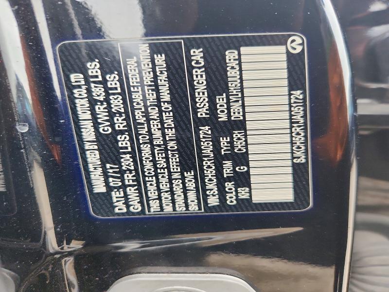 Продаж на аукціоні авто 2018 Infiniti Qx30, vin: SJKCH5CR1JA051724, номер лоту: 54058056