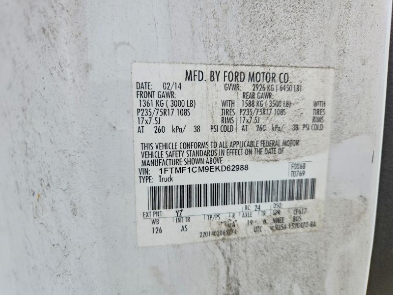 Продаж на аукціоні авто 2014 Ford F150, vin: 1FTMF1CM9EKD62988, номер лоту: 54327096