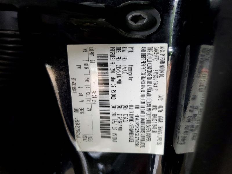 53245396 :رقم المزاد ، 1FADP3K25GL274094 vin ، 2016 Ford Focus مزاد بيع