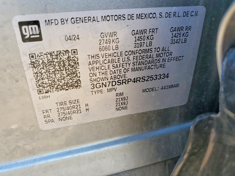 54082186 :رقم المزاد ، 3GN7DSRP4RS253334 vin ، 2024 Chevrolet Equinox مزاد بيع