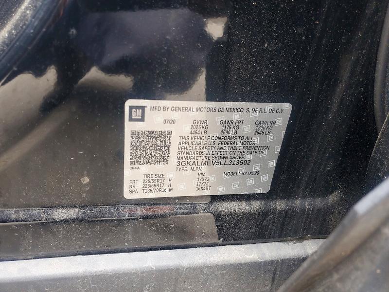 Auction sale of the 2020 Gmc Terrain, vin: 3GKALMEV5LL313502, lot number: 53372386