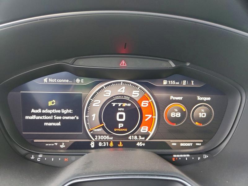 Aukcja sprzedaży 2018 Audi Tt Rs, vin: WUACSAFV7J1901719, numer aukcji: 53074586
