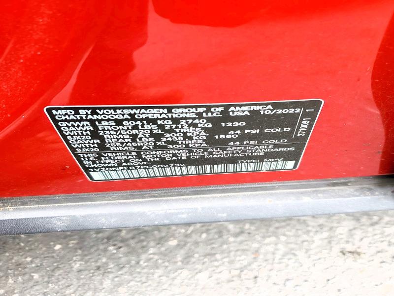 52188636 :رقم المزاد ، 1V2GNPE87PC002732 vin ، 2023 Volkswagen Id.4 مزاد بيع