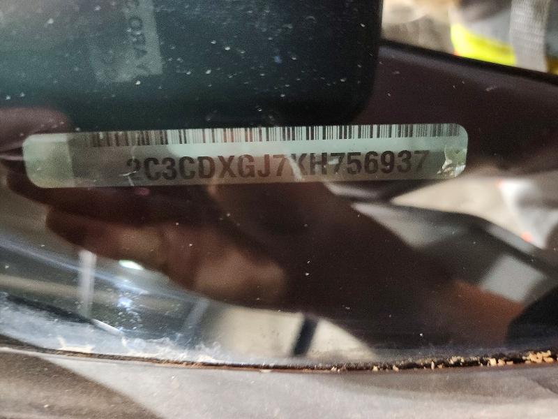 55126776 :رقم المزاد ، 2C3CDXGJ7KH756937 vin ، 2019 Dodge Charger مزاد بيع