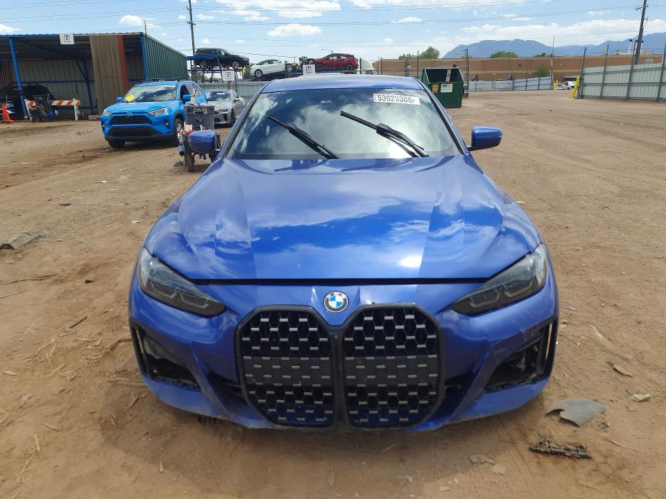 53929386 :رقم المزاد ، WBA63AV02NFM87557 vin ، 2022 Bmw 430i مزاد بيع
