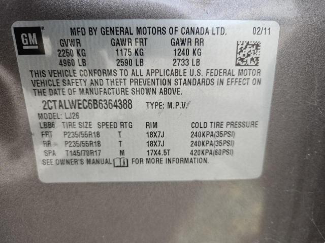 Продажа на аукционе авто 2011 Gmc Terrain, vin: 2CTALWEC6B6364388, номер лота: 55051016