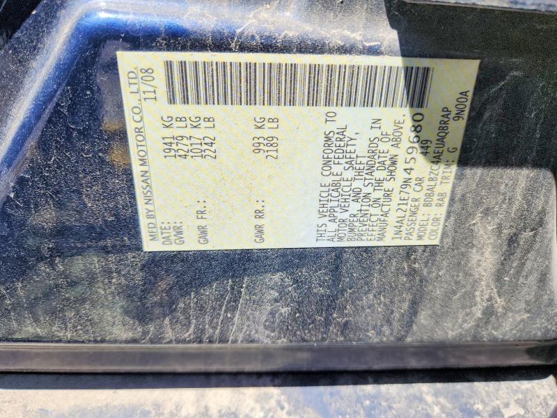 Aukcja sprzedaży 2009 Nissan Altima, vin: 1N4AL21E79N459680, numer aukcji: 53806496