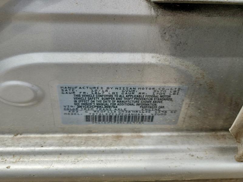 Продажа на аукционе авто 2019 Nissan Versa Note, vin: 3N1CE2CP8KL359754, номер лота: 55199576
