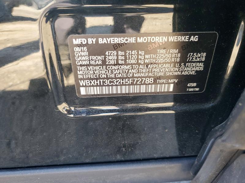 Продажа на аукционе авто 2017 Bmw X1, vin: WBXHT3C32H5F72788, номер лота: 52784756