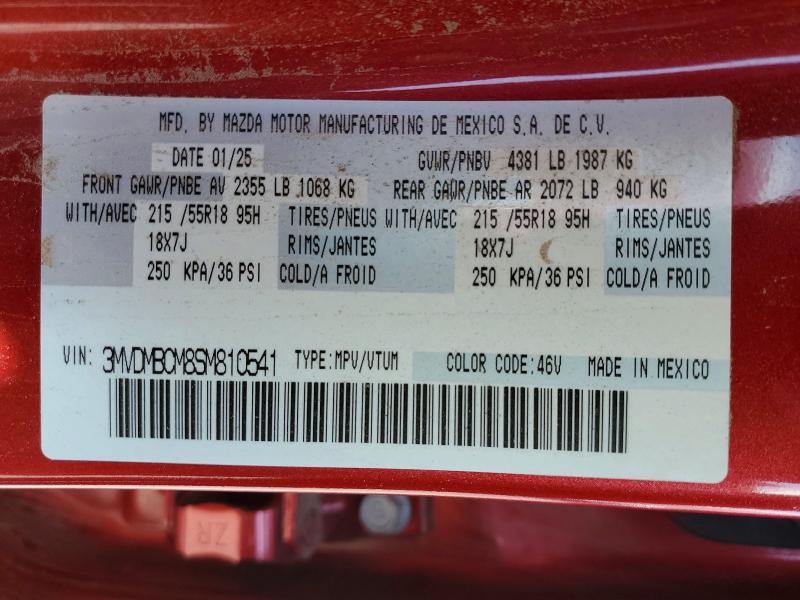 Продаж на аукціоні авто 2025 Mazda Cx-30, vin: 3MVDMBCM8SM810541, номер лоту: 47540626